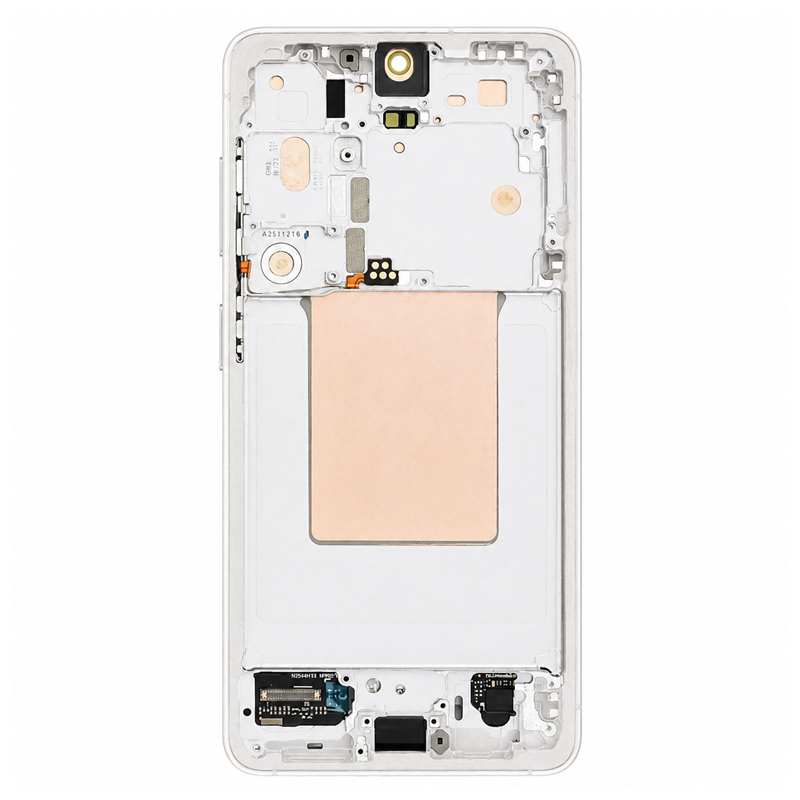 OLED Assembly With Frame Compatible Samsung for Galaxy S26 5G (Refurbished) - White